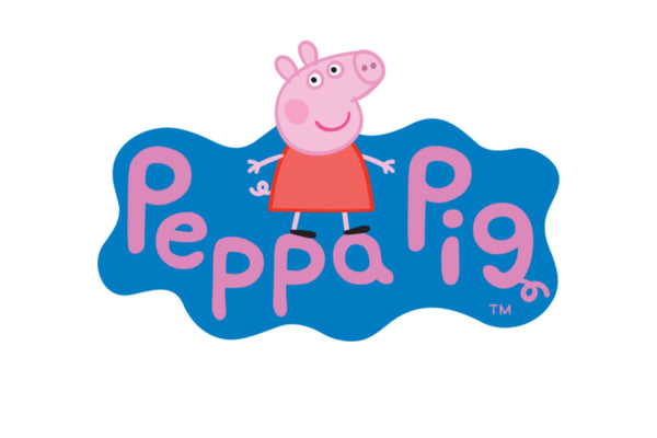Peppa Pig logo with character illustration – official branding for popular children’s TV show and toy franchise