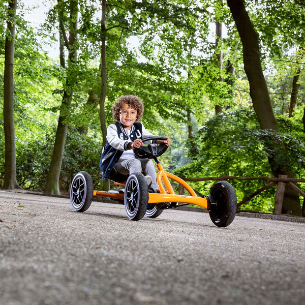 BERG Buddy B-Orange Go-Kart | Adjustable Seat & Smooth Ride | Ages 3-8 berg
