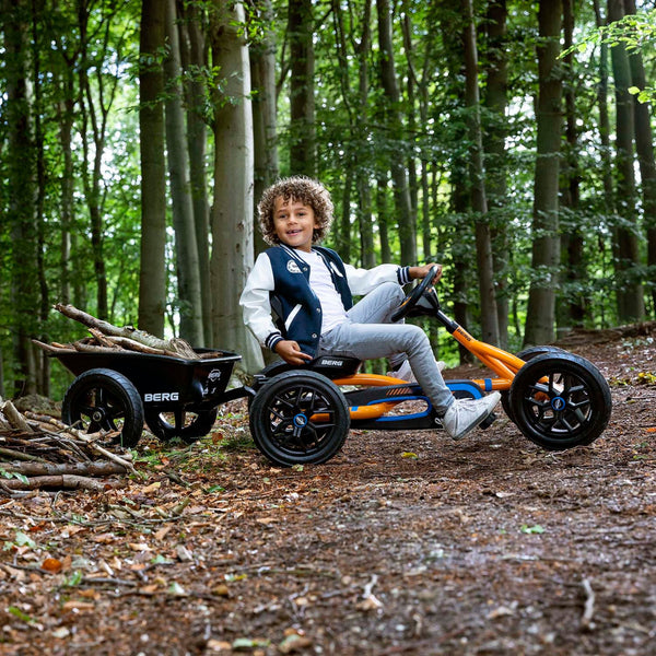 BERG Buddy B-Orange Go-Kart | Adjustable Seat & Smooth Ride | Ages 3-8 berg