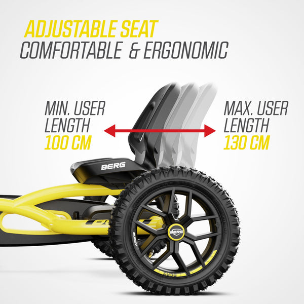 BERG Buddy Cross Go-Kart | Adjustable Seat & Off-Road Performance berg