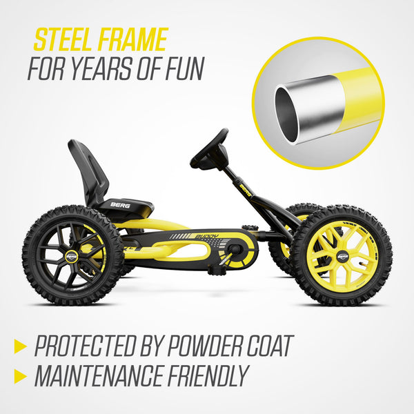 BERG Buddy Cross Go-Kart | Adjustable Seat & Off-Road Performance berg