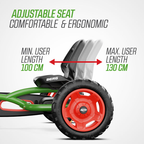 BERG Buddy Fendt Go-Kart | Adjustable Seat & Tractor-Inspired Design berg