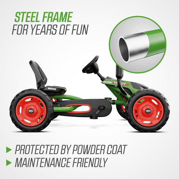 BERG Buddy Fendt Go-Kart | Adjustable Seat & Tractor-Inspired Design berg
