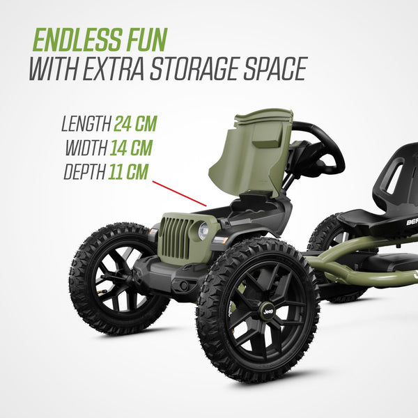 BERG Buddy Jeep® Wrangler Go-Kart | Adjustable Seat & Smooth Ride berg