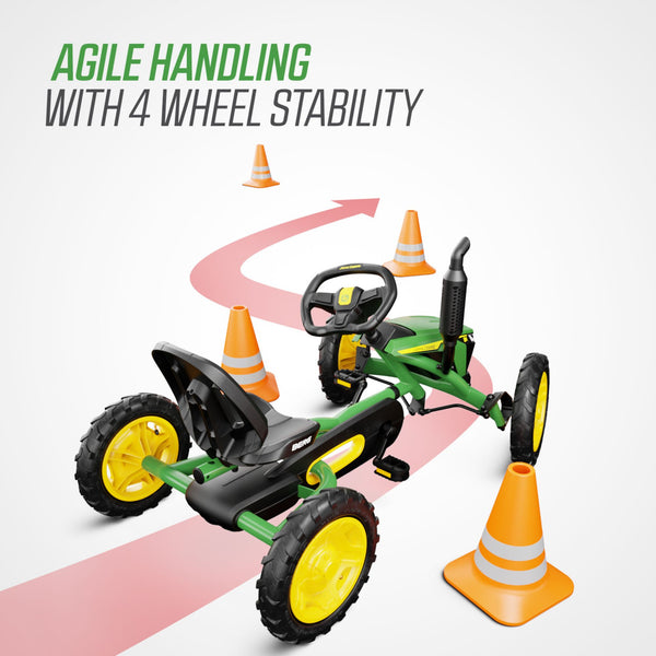 BERG Buddy John Deere Go-Kart | Adjustable Seat & Tractor-Inspired Design berg