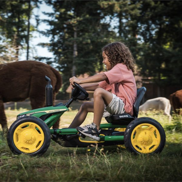BERG Buddy John Deere Go-Kart | Adjustable Seat & Tractor-Inspired Design berg