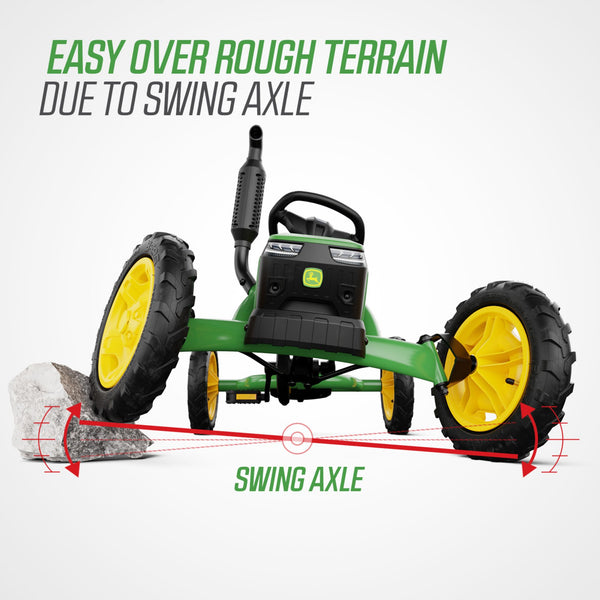 BERG Buddy John Deere Go-Kart | Adjustable Seat & Tractor-Inspired Design berg