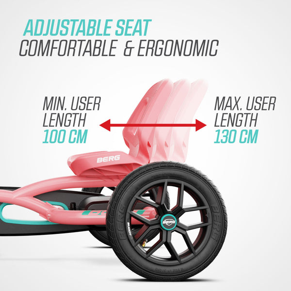 BERG Buddy Lua Go-Kart | Adjustable Seat & Smooth Ride for Kids | Ages 3-8 berg