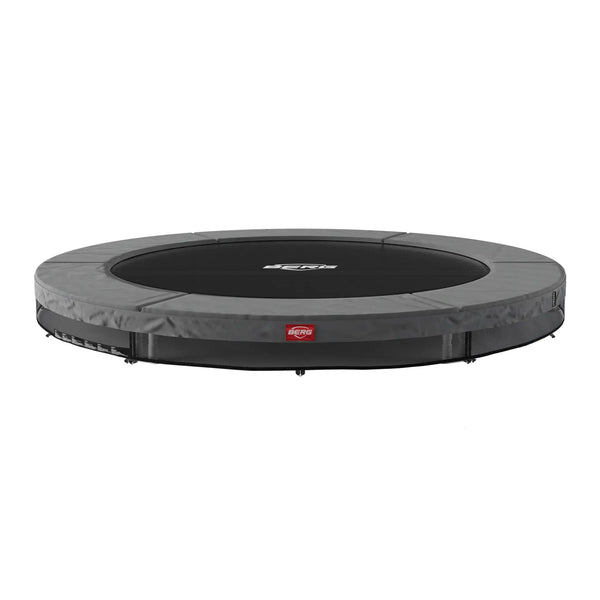 BERG Favorit InGround 270 | 9ft Round Trampoline | Ages 6+ berg Anthracite Grey No Safety Net
