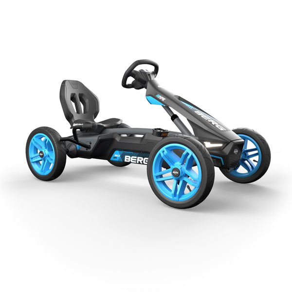 BERG Rally APX Blue Go-Kart | LED Lights & Racing Soundbox berg