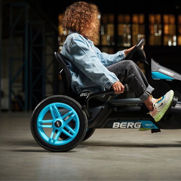 BERG Rally APX Blue Go-Kart | LED Lights & Racing Soundbox berg