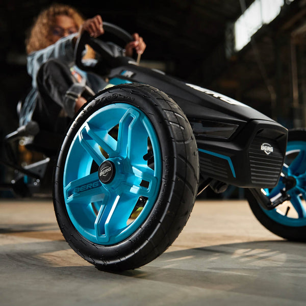 BERG Rally APX Blue Go-Kart | LED Lights & Racing Soundbox berg