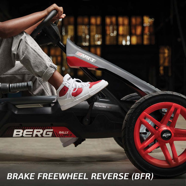BERG Rally APX Red 3 Gears | Go-Kart with LED Lights & Soundbox berg