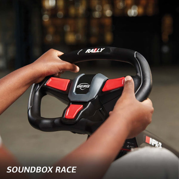 BERG Rally APX Red 3 Gears | Go-Kart with LED Lights & Soundbox berg
