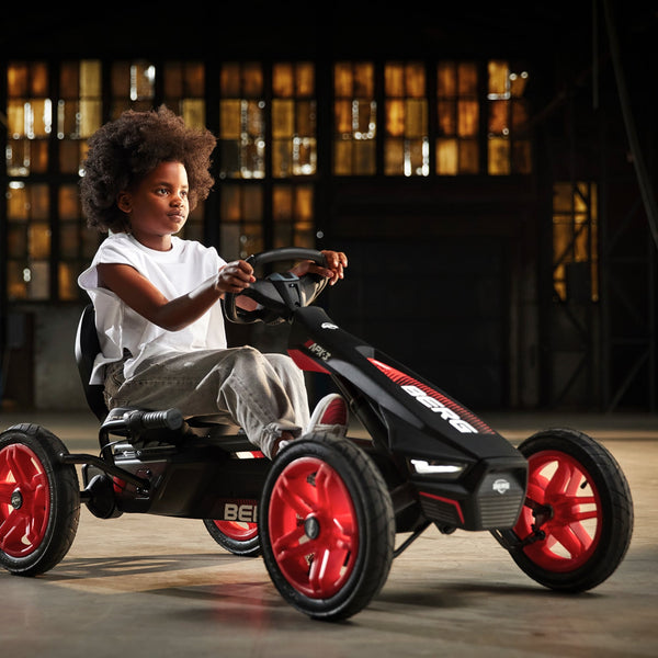 BERG Rally APX Red 3 Gears | Go-Kart with LED Lights & Soundbox berg