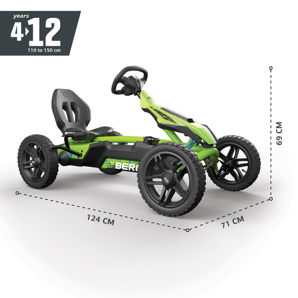 BERG Rally DRT Green Go-Kart | Off-Road Springs & Racing Soundbox berg