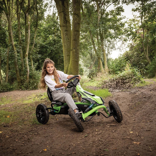 BERG Rally DRT Green Go-Kart | Off-Road Springs & Racing Soundbox berg