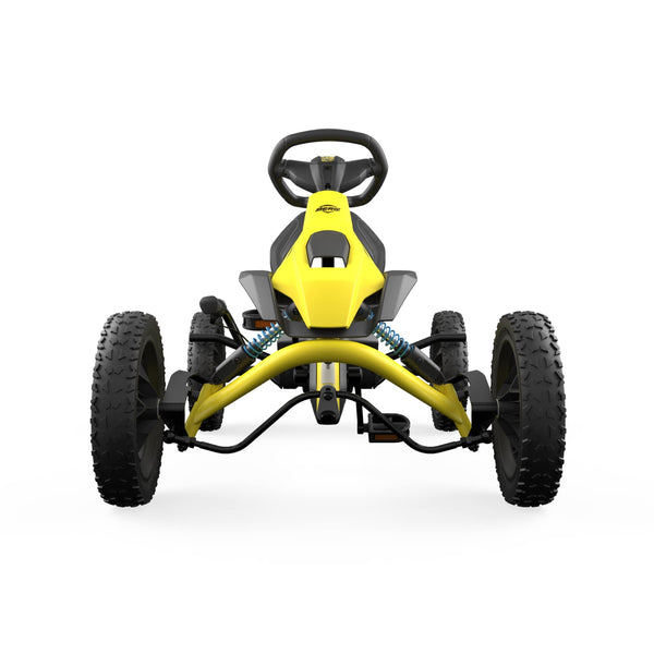 BERG Rally DRT Yellow 3 Gears | Off-Road Go-Kart with Soundbox & Springs berg