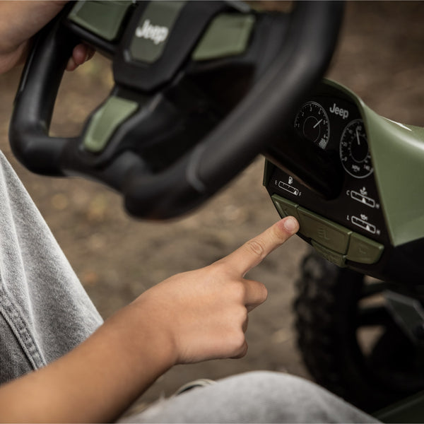 BERG Rally Jeep® Cherokee Go-Kart | LED Lights, Soundbox & Off-Road Springs berg