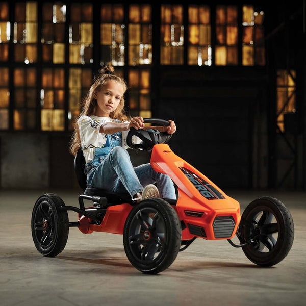 BERG Rally NRG Orange Go-Kart | Smooth Ride with Adjustable Seat berg
