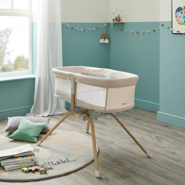 Babymore Air Motion Gliding Crib | Award-Winning, Self-Soothing Travel Cot babymore