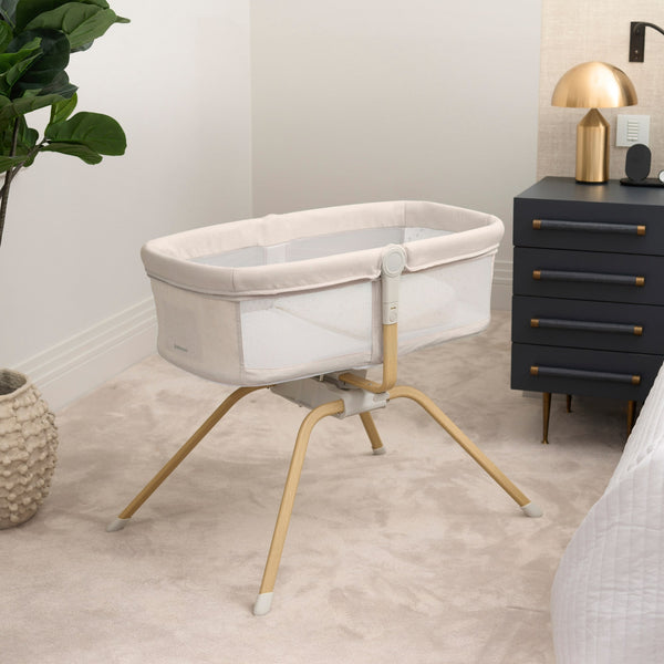 Babymore Air Motion Gliding Crib | Award-Winning, Self-Soothing Travel Cot babymore