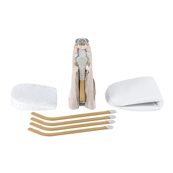 Babymore Air Motion Gliding Crib | Award-Winning, Self-Soothing Travel Cot babymore