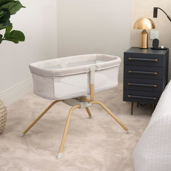 Babymore Air Motion Gliding Crib | Award-Winning, Self-Soothing Travel Cot babymore