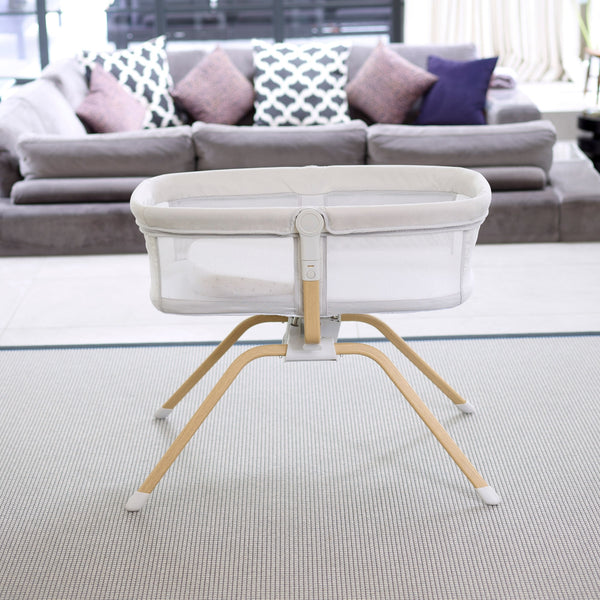Babymore Air Motion Gliding Crib | Award-Winning, Self-Soothing Travel Cot babymore