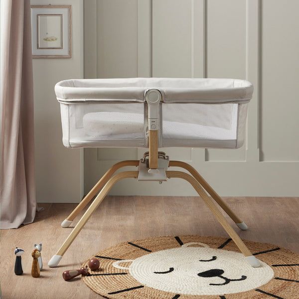 Babymore Air Motion Gliding Crib | Award-Winning, Self-Soothing Travel Cot babymore