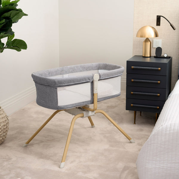 Babymore Air Motion Gliding Crib | Award-Winning, Self-Soothing Travel Cot babymore