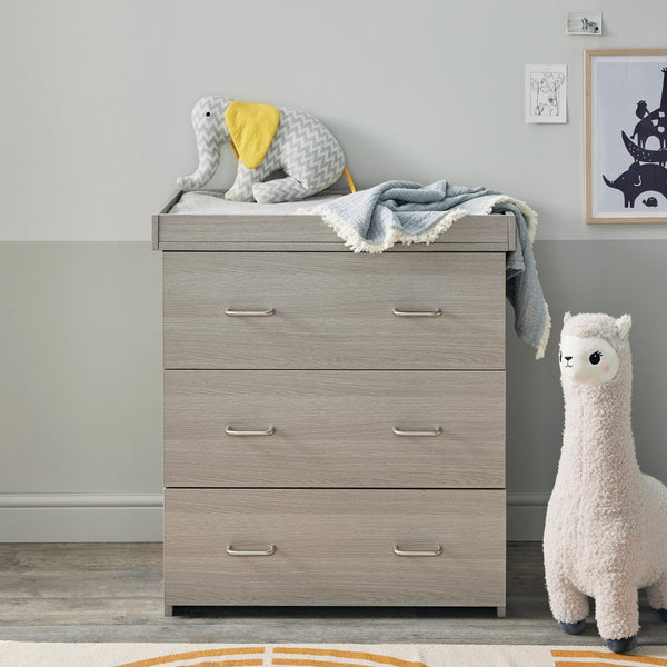 Babymore Caro 2 Piece Nursery Furniture Set | Cot Bed & Chest Changer babymore