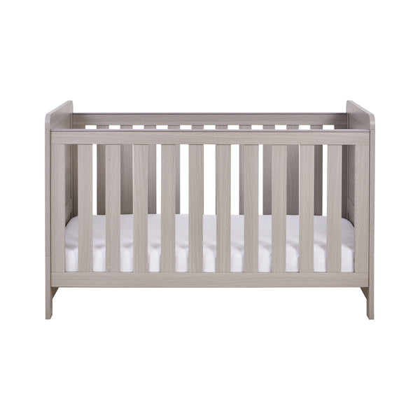 Babymore Caro Cot Bed - White or Grey Wash | Stylish & Versatile Cot Bed for Modern Nurseries babymore