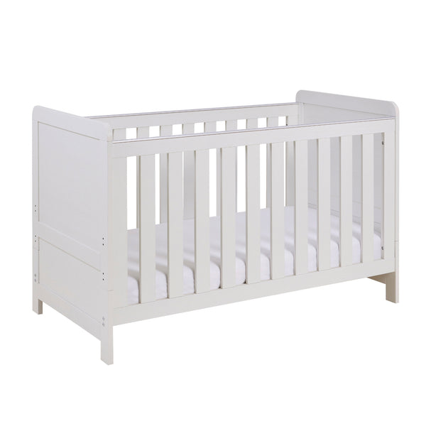 Babymore Caro Cot Bed - White or Grey Wash | Stylish & Versatile Cot Bed for Modern Nurseries babymore