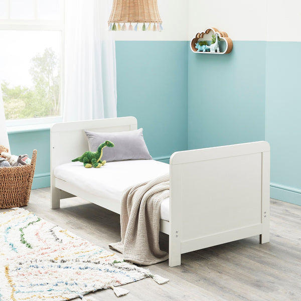 Babymore Caro Cot Bed - White or Grey Wash | Stylish & Versatile Cot Bed for Modern Nurseries babymore