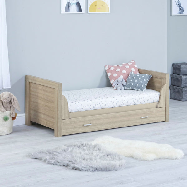 Babymore Luno Cot Bed with Optional Drawer | Modern, Stylish & Convertible | Newborn - 5 Years babymore