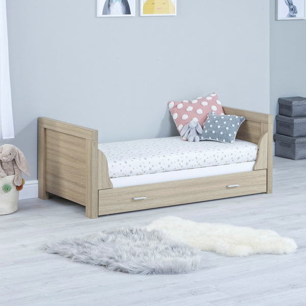 Babymore Luno Cot Bed with Optional Drawer | Modern, Stylish & Convertible | Newborn - 5 Years babymore