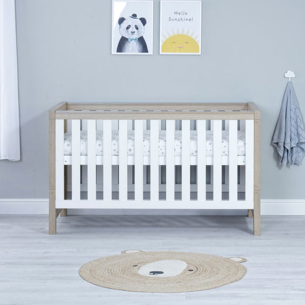Babymore Luno Cot Bed with Optional Drawer | Modern, Stylish & Convertible | Newborn - 5 Years babymore