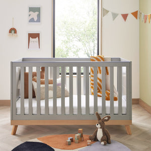 Babymore Mona Cot Bed β Stylish Scandi-Inspired Cot Bed from Birth to Toddler Years babymore