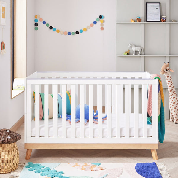 Babymore Mona Cot Bed – Stylish Scandi-Inspired Cot Bed from Birth to Toddler Years babymore