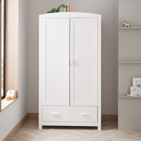 Babymore Velvet Deluxe 3 Piece Nursery Furniture Set | Velvet Cot Bed, Chest Changer & Wardrobe babymore