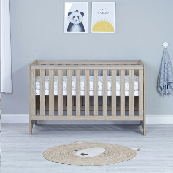 Babymore Veni Cot Bed with Optional Drawer | Modern & Practical Cot Bed with Storage | 0-5 Years babymore