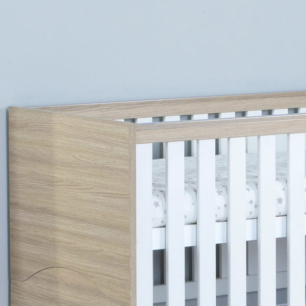 Babymore Veni Cot Bed with Optional Drawer | Modern & Practical Cot Bed with Storage | 0-5 Years babymore