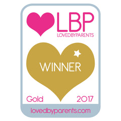 Loved by Parents Gold Winner 2017 Award Badge won by Babymore
