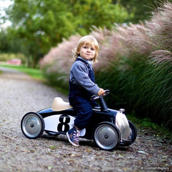 Baghera Rider Black Ride-On – Vintage Metal Push Car for Toddlers | Ages 2+ baghera