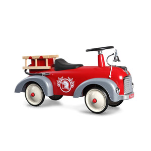 Baghera Speedster Fire Engine Ride-On – Vintage Fire Truck Toy | Ages 1+ baghera
