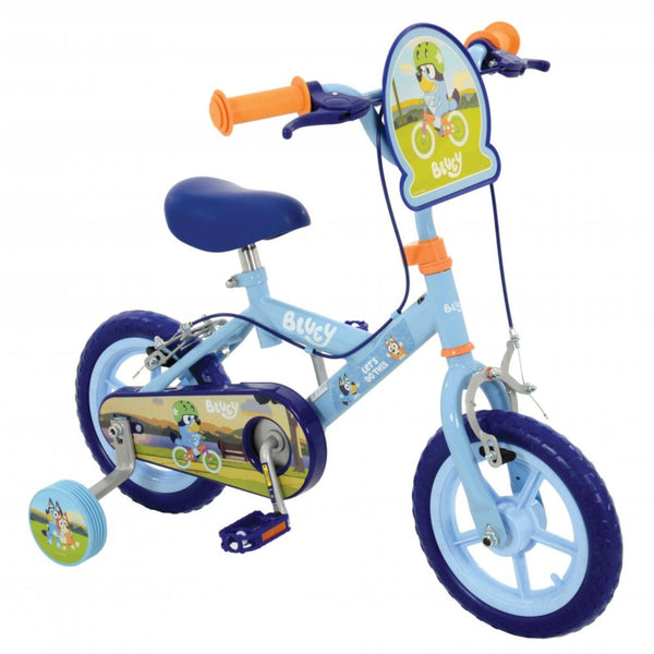 Bluey 12" Kids Bike – First Bike with Stabilisers & Adjustable Fit | Ages 3+ bluey