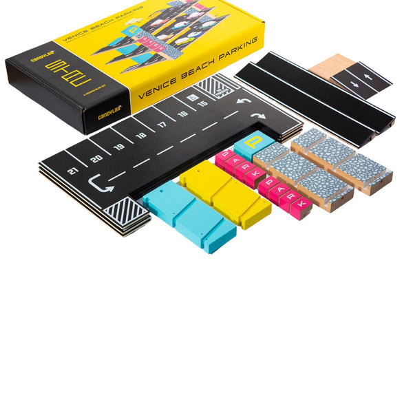 Candylab Magnetic Parking Garage – Solid Wood Organiser for CANDYCAR® | Ages 3+ Wooden Toy Candylab