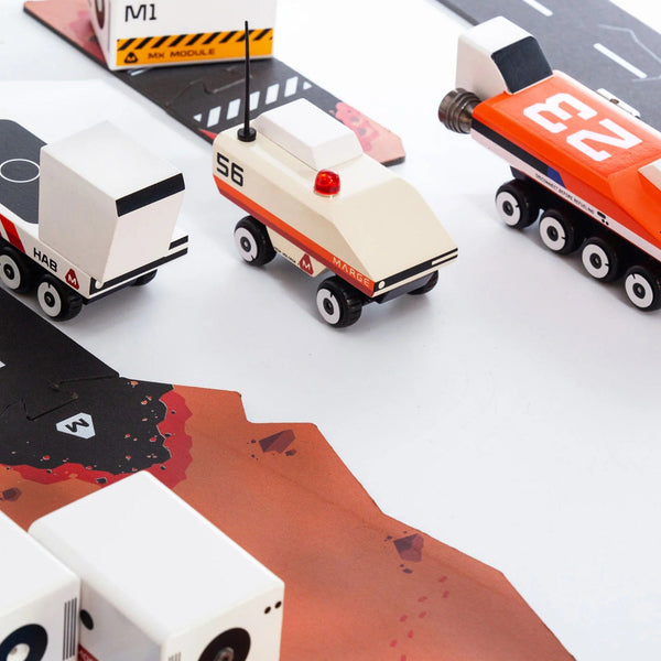 Candylab Dark Depths Play Set – Mars Exploration Vehicles & Modules | Ages 3+ Wooden Toy Candylab