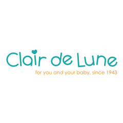 Clair de Lune logo – A trusted baby bedding and nursery brand since 1943, offering soft and stylish essentials for newborns.